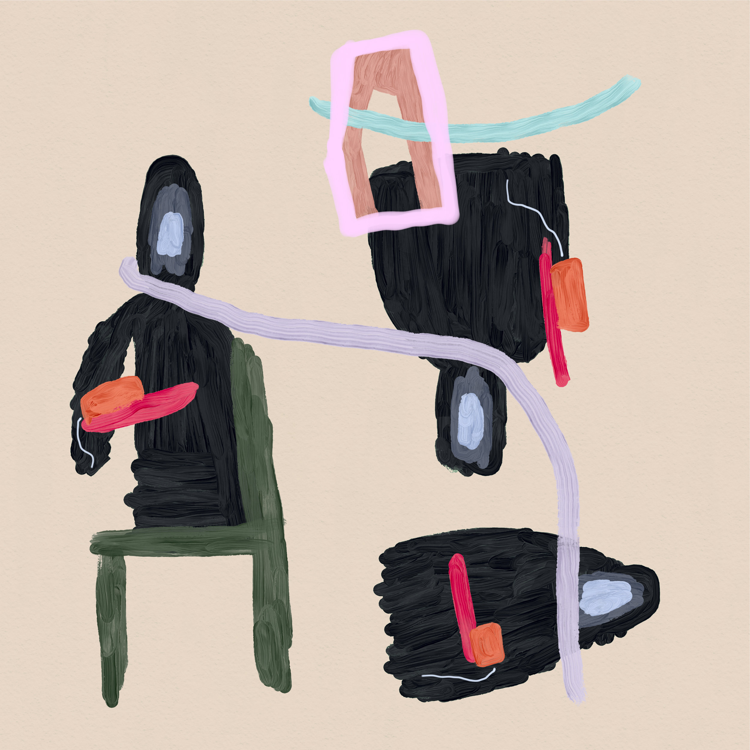 They Come to Play, drawing 3
